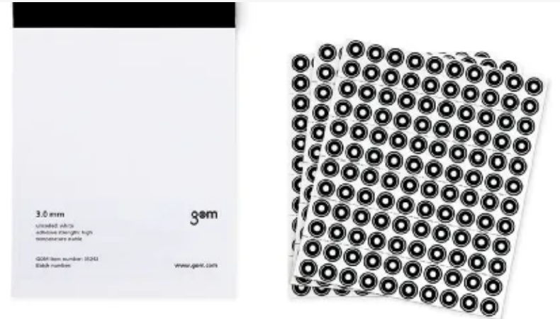 Reference Point Markers - Medium Uncoded, White 3.0mm