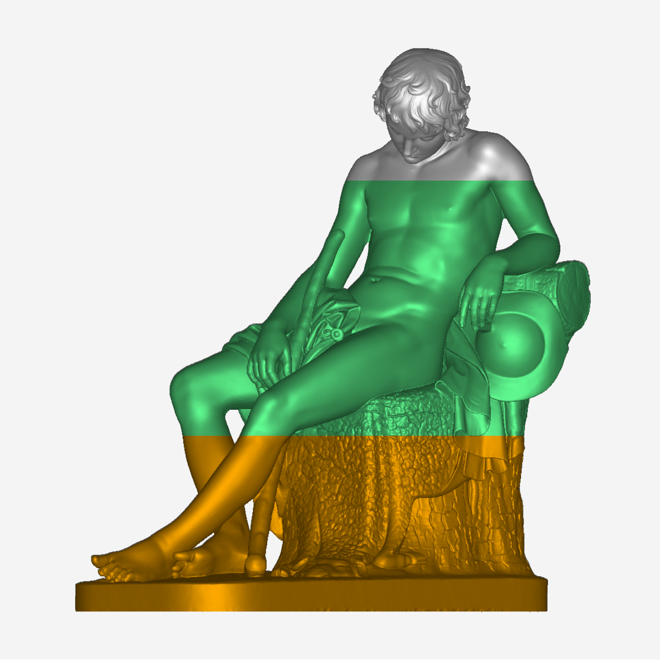 Scan of a sculptor in Artec Studio