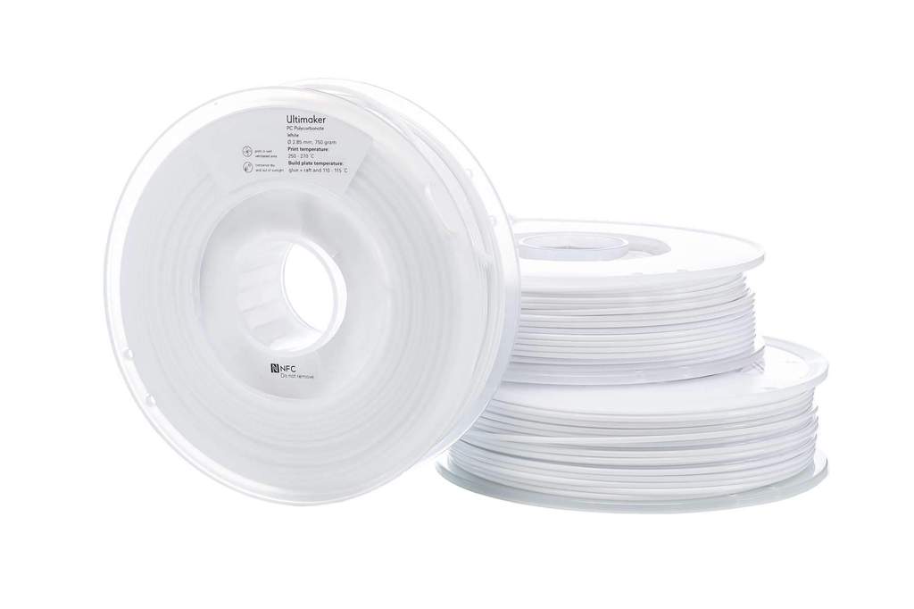 UltiMaker Polycarbonate (PC) 3D Printing Filament Material, 750g