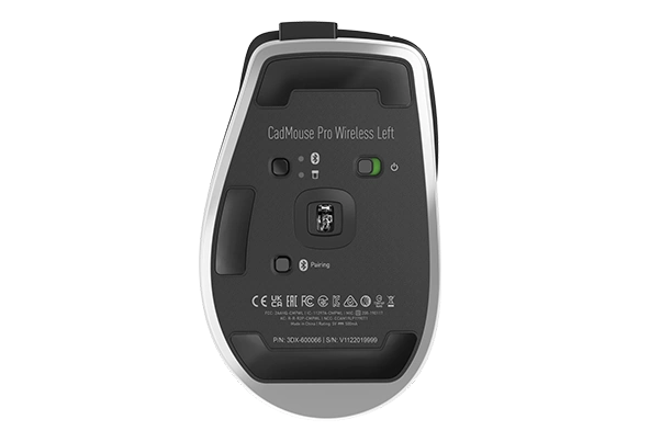 CadMouse Pro Wireless Left Bottom View