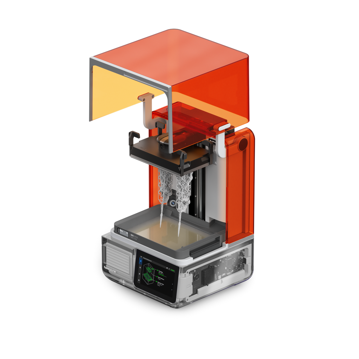 Printed part from the Formlabs Form Studio 1 3D printer